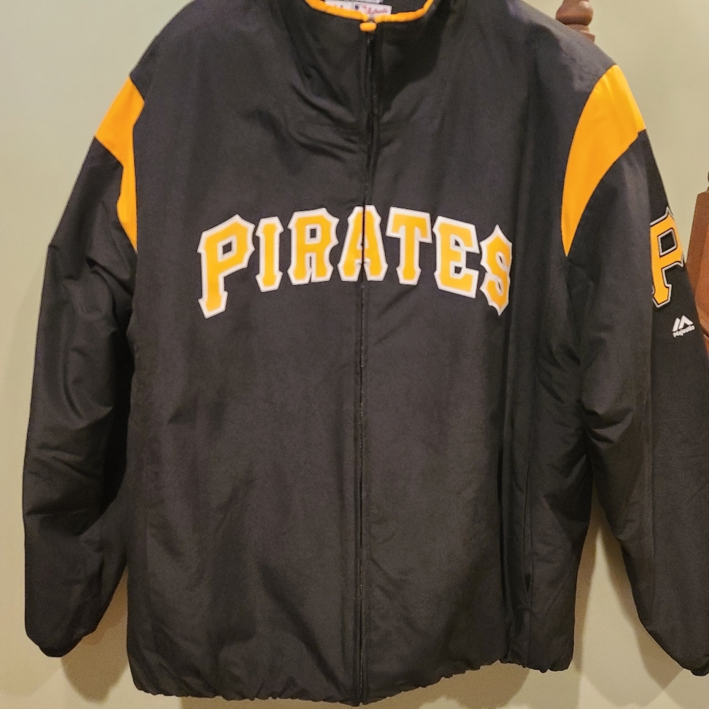 Mens Xl MLB Majestic Pirates official Jacket